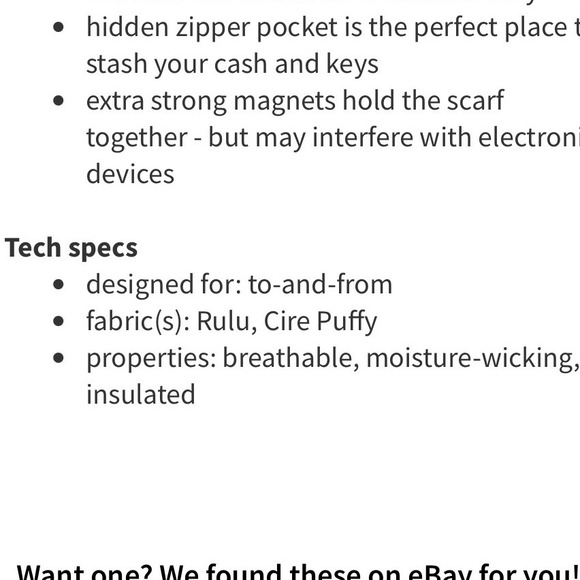 Lululemon What The Fluff Scarf Polar Cream Slope Stripe Down Fill Hidden Pocket - Picture 7 of 13